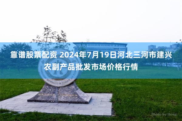 靠谱股票配资 2024年7月19日河北三河市建兴农副产品批发市场价格行情