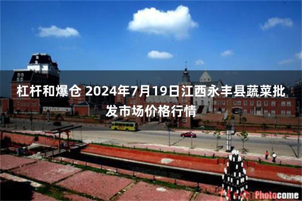   杠杆和爆仓 2024年7月19日江西永丰县蔬菜批发市场价格行情