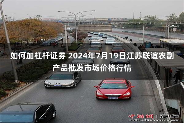 如何加杠杆证券 2024年7月19日江苏联谊农副产品批发市场价格行情