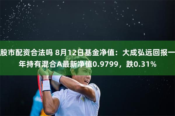   股市配资合法吗 8月12日基金净值：大成弘远回报一年持有混合A最新净值0.9799，跌0.31%