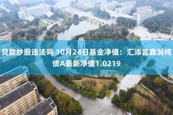 贷款炒股违法吗 10月24日基金净值：汇添富鑫润纯债A最新净