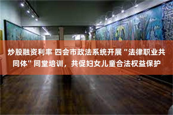 炒股融资利率 四会市政法系统开展“法律职业共同体”同堂培训，共促妇女儿童合法权益保护