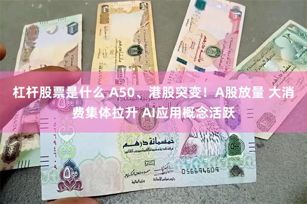 杠杆股票是什么 A50、港股突变！A股放量 大消费集体拉升 