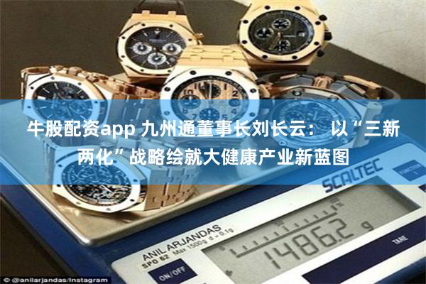   牛股配资app 九州通董事长刘长云： 以“三新两化”战略绘就大健康产业新蓝图