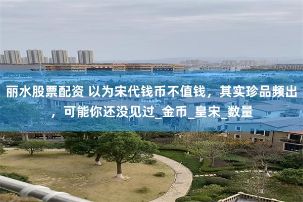   丽水股票配资 以为宋代钱币不值钱，其实珍品频出，可能你还没见过_金币_皇宋_数量