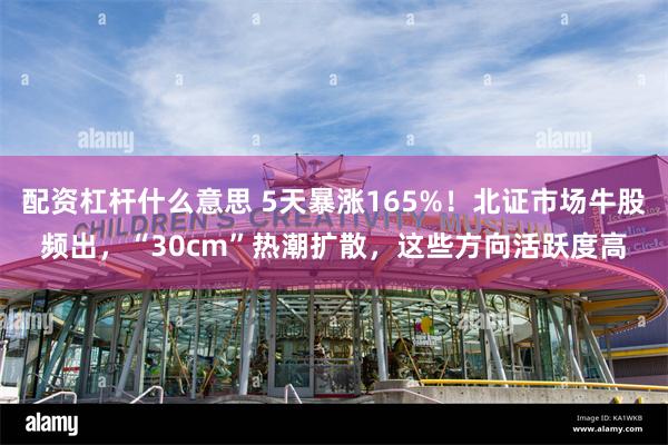 配资杠杆什么意思 5天暴涨165%！北证市场牛股频出，“30